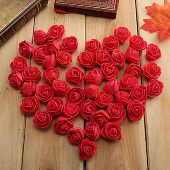 100 vnt Rožių Meškiukas 3 Cm Rožių Gėlių Vestuvių Dekoravimui Valentino Dienos Namų 
