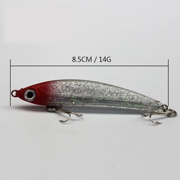 1PCS Ilgo Nuotolio Žvejybos Nuskendo Jaukų Dirbtinės Minkštos Suvilioti Nuskendo Pieštuku Crankbaits Imituoti Žvejybos Masalas Peche Leurre