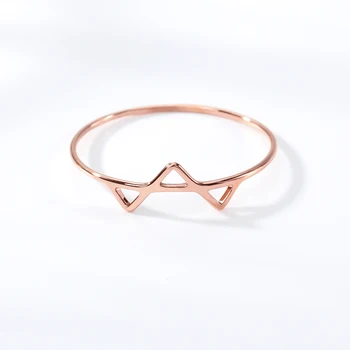 2019 Maža Trikampio Žiedai Moterims Vintage Papuošalai Iš Nerūdijančio Plieno Geometrinis Sukrauti Žiedą Sesuo Dovanos Anillos Mujer