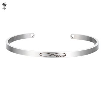 4mm Pločio, Nerūdijančio Plieno Rankogalių Apyrankė su Tuščiaviduriai Iš Širdies Užsakymą Antspaudo Teksto Simbolių Bangle Asmeninį Dovana Moterims, Vyrams