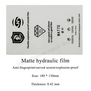 50/100vnt matiniu hidrogelio kino screen protector visoms pjovimo mašina ir SS-890C iPhone 