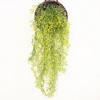 85cm ilgio Dirbtinis, Netikras Admiraliteto gamyklos Šilko Gėlių Vynuogių Sodo Puošmena Kabo Girliandą Žalieji Augalai Vestuvių Dekoravimas