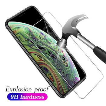 9H Paprasta Grūdintas Stiklas iPhone 11 Pro Max 2019 Screen Protector Plėvele Padengti Stiklai iPhone 6 6s 7 8 Plus X 10 XS XR XS MAX