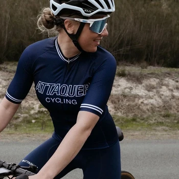 Attaquer Aero Komanda Lenktynių drabužiai Moterims 2022 Kvėpuojantis Vasaros Trumpą Rankovė džersis MTB Kelių dviratį viršūnes Dviračių marškinėliai