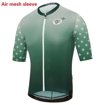 ATTAQUER Trumpas rankovės dviračių jersey Oro akies rankovėmis ciklo marškinėliai Super kvėpavimo dviračiu drabužių Ademend fietsshirt