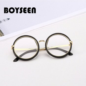 BOYSEEN Apvalūs Akiniai nuo saulės Vaikams Retro Frame Akinius Vaikams nuo Saulės Akiniai, Berniukų, Mergaičių Prekės UV400 Akiniai 1831