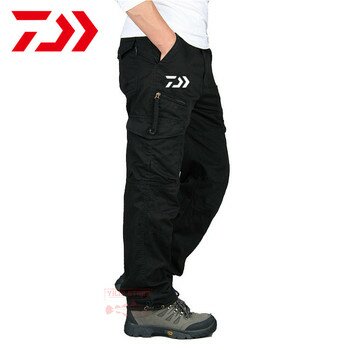 Daiwa Žvejybos Drabužių Pavasario Prarasti Kvėpuojantis Žvejybos Kelnės Vyrams, Atsitiktinis Plonas Multi-Pocket Pėsčiųjų Kelnės Lauko Žvejybos Kelnės
