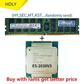 DDR4 16G Server ram 2133Mhz su E5-2630v3 2.4 GHz 20M 8 Core 16 Sriegis 85w LGA 2011-3 Procesorius Serverio atmintį