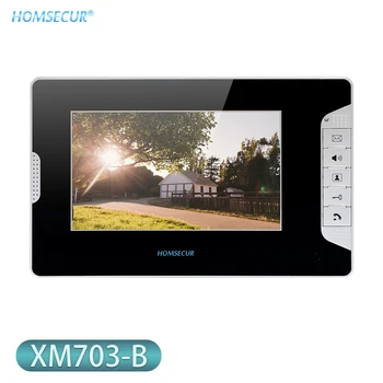 HOMSECUR 7inch TFT LCD 800×480 Vaizdo Duris Telefono Patalpų Stebėti XM703-B Home Security