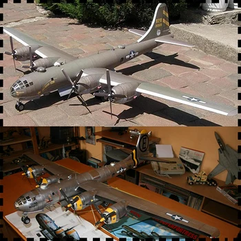 JAV B29 Superfortress Bombonešis Popieriniai laivai, 1:47 lėktuvo Modelį