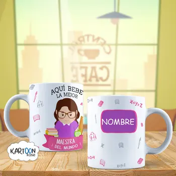 Kavos puodelis mokytojų moterų profesijų asmeninį pavadinimas Nuotraukų namas sodo frazė