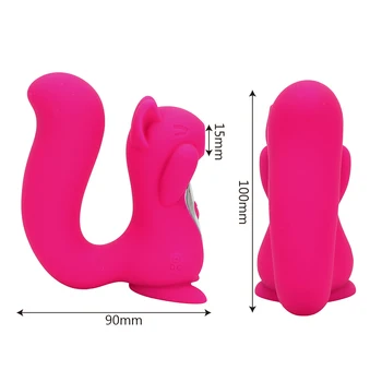 Klitorio Lyžis Stimuliatorius 10 Dažnio Vibracijos Spenelių Gyvis Liežuvio Vibratorius Voverė Skulptūra 10 Dažnio Čiulpti