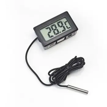 LCD Skaitmeninis Termometras Su Baterija Šaldiklio Termometras Mini Indoor Outdoor Elektroninis Termometras Su Jutiklis