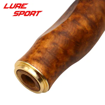 LureSport Burl Medienos Rankena 105mm su Žingsnis aliuminio Žiedas vertus formos rankena Lazdele Pastato dalis Remonto Pole 