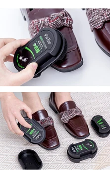Namų dvipusis odos batų lenkijos Pamario bespalvis vaškas valyti kempine batų poliravimo priemonė