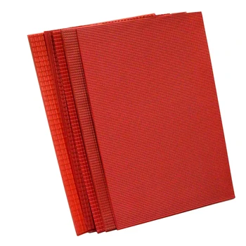 Naujas 210x300mm architektūros modelis matrials PVC plytelių, stogai, plastikiniai masto 1/25-100 modelį pvc raudonas lapas