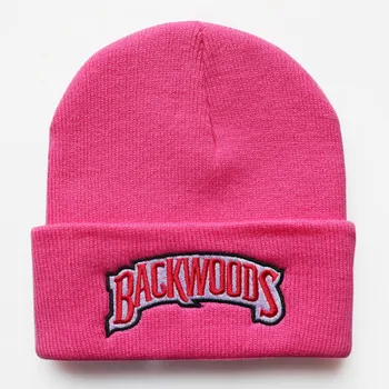 Naujas Backwoods Užrašu Bžūp Unisex Megzti Skrybėlę Beanies Žiemos Skrybėlės Šiltas Skrybėlių Mados Kietojo Hip-hop Išsiuvinėti skrybėlę