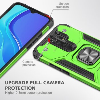 Prabanga atsparus smūgiams Atveju Xiaomi Redmi 10 Pastaba 10S 9 Premjero 9S 8 K30 Pro 9A 9C 8A 5G Su Žiedu Telefono Laikiklis Magnetinis Telefono dėklas