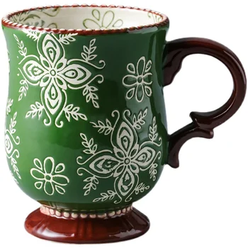 Rankomis dažyti Japonų keramikos puodelis buitiniai vandens taurės moterų kūrybos avižiniai pusryčiai puodelio kavos puodelio