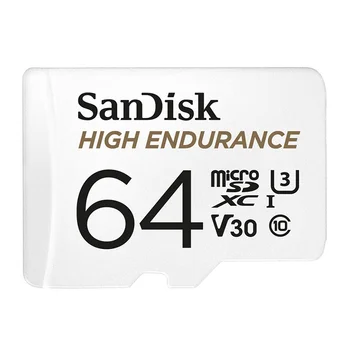 SanDisk Atminties Kortelė Didelės Ištvermės micro SD Kortelės C10 V30 U3 4K 32GB 64GB 128GB 256 GB TF Korteles, Brūkšnys Cam Namų Vaizdo Stebėjimas