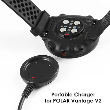 Smart Žiūrėti Belaidžio Įkrovimo Kabelis POLAR Vantage V2/ŽVYRO X/Padek/Vantage V/Vantage M Smart Žiūrėti USB Įkroviklis