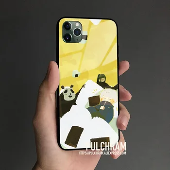 Toge Inumaki Maki Zenin Panda Stiklo Minkštas Silikoninis Telefono dėklas Padengti Shell 