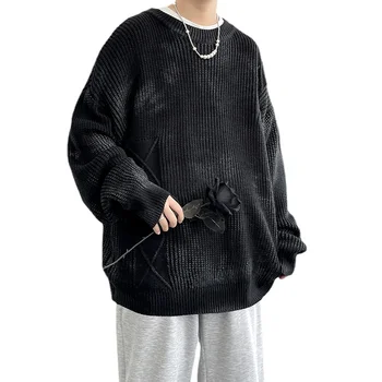Vyriški Dilly Megztinis Geometrinis Modelis Megztiniai vyrams (Puloveris Trikotažas Mens Įgulos Kaklo 2021 Nauji Megztiniai vyrams Mados
