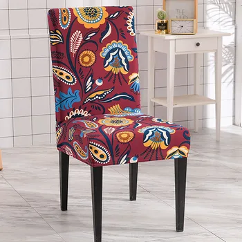 Čekijos Dizaino Kėdė Padengti Ruožas Juostele Kėdžių dangose, Valgomasis, Virtuvės, Biuro, Viešbučio Spandex Elastinga Apsaugine 1 2 3 4 Vienetų